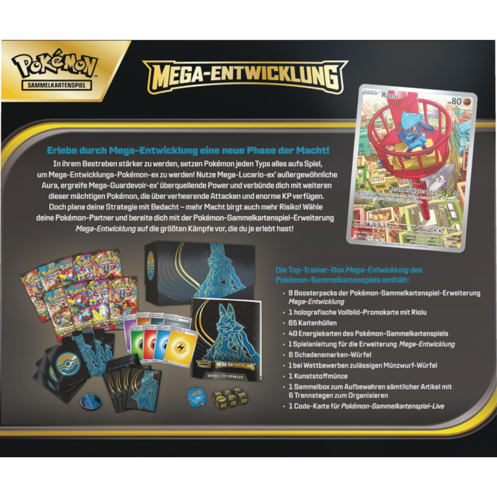 Pokémon - Mega Entwicklung - Top Trainer Box Lucario (DE)