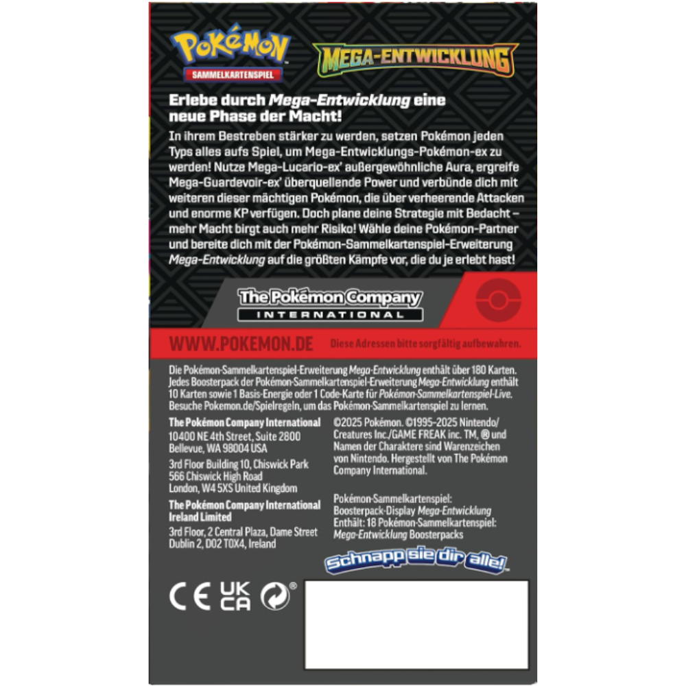 Pokémon - Mega Entwicklung - 18er Display (DE)