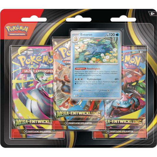 Pokémon - Mega Entwicklung - 3er Blister Entoron (DE)