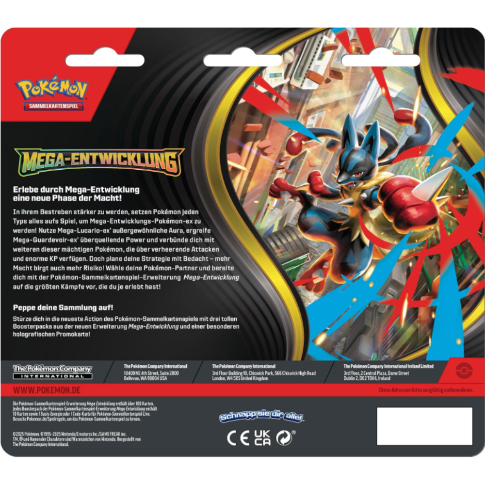 Pokémon - Mega Entwicklung - 3er Blister Enton (DE)