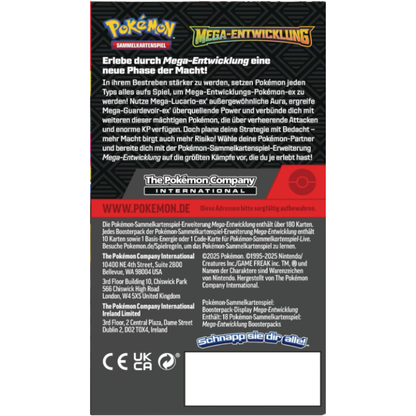 Pokémon - Mega Entwicklung - 18er Display (DE)